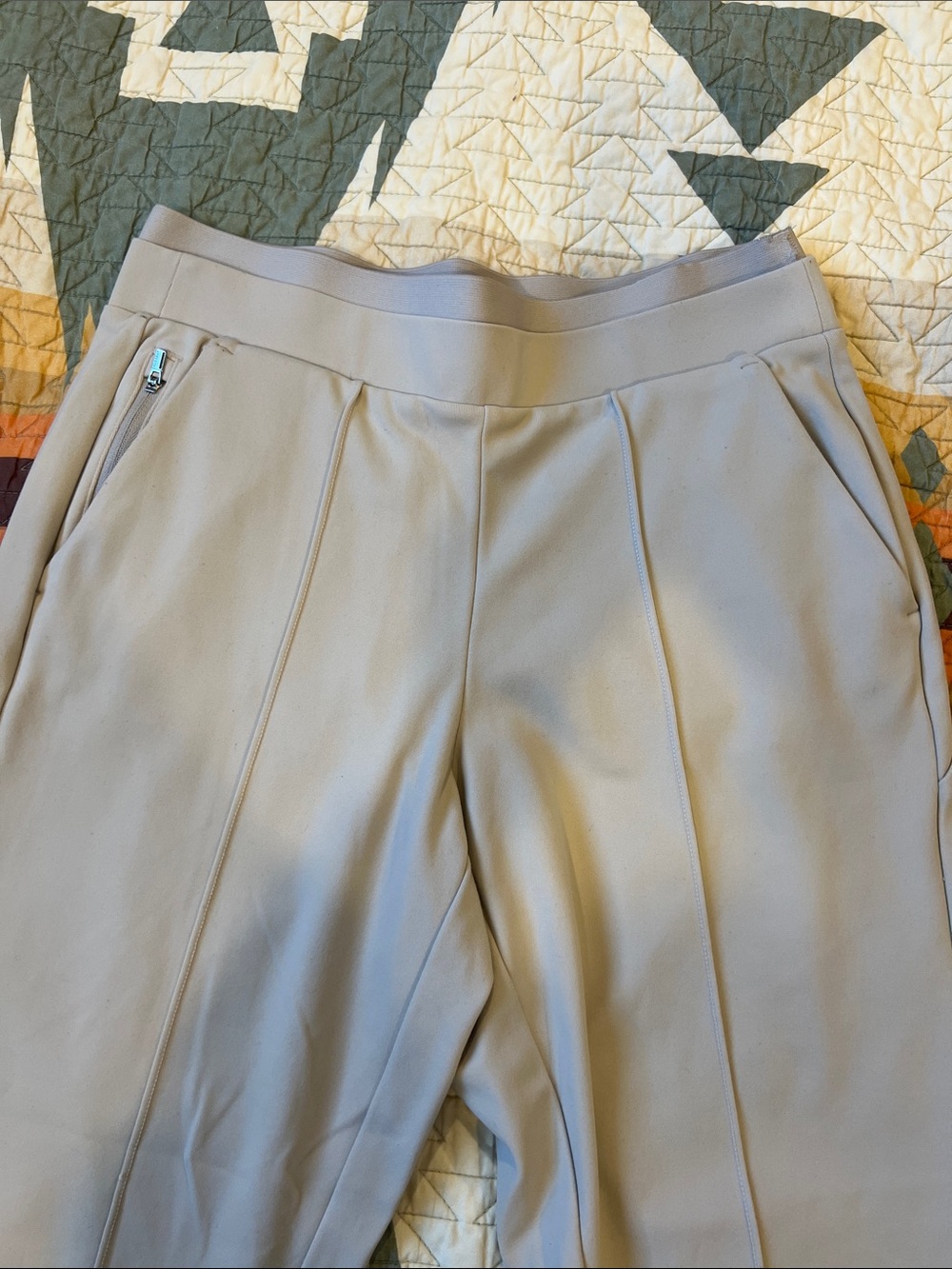 Athleta Light Gray Tailored Stretch Pull-On Pants - Picture 9 of 9